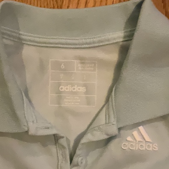 adidas Light Blue Kids Casual Dress - Picture 2 of 3